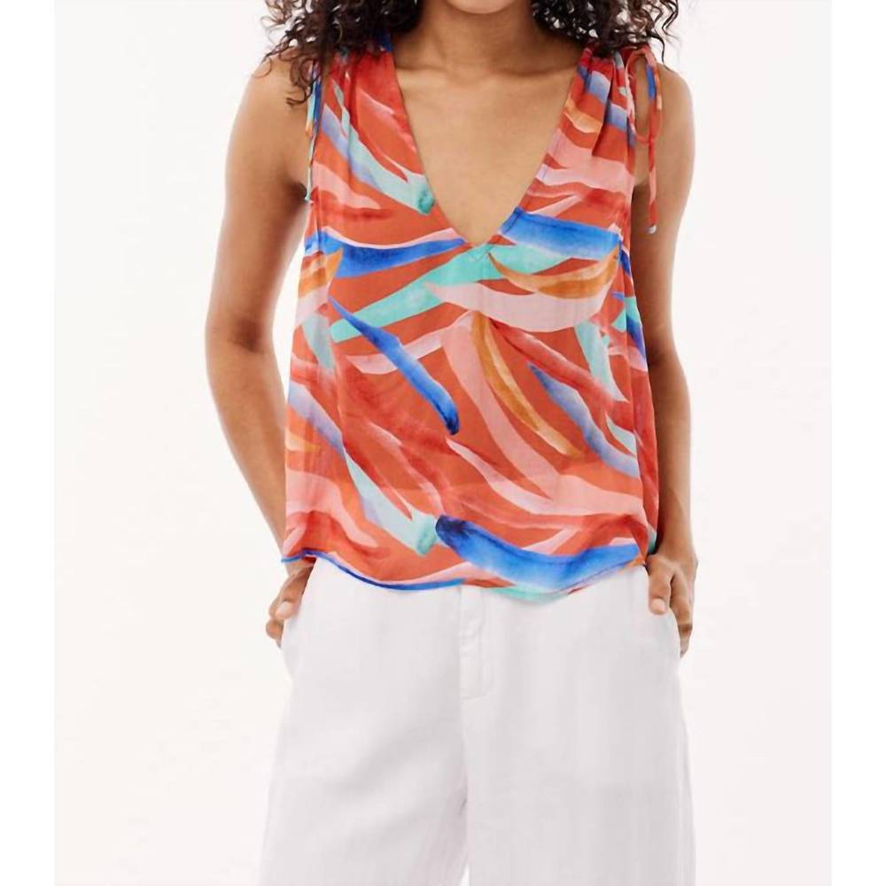Bella Dahl Multicolor V-Neck Tank Top